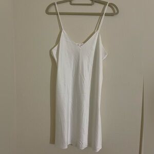 LEROSE White Slip Dress